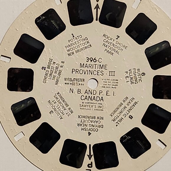VINTAGE View Master Reels x 2 Maritime Provinces 1956 - Picture 3 of 4